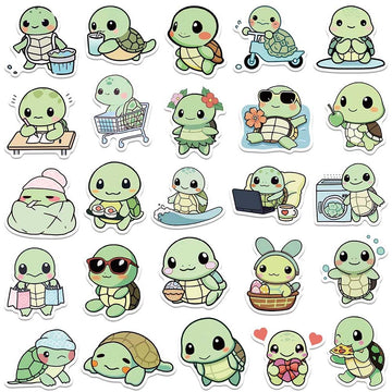 Jaurney turtle stickers brighten notebooks and diaries with charm