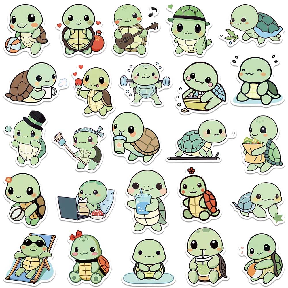 Jaurney turtle stickers for scrapbooks are easy to apply and remove cleanly