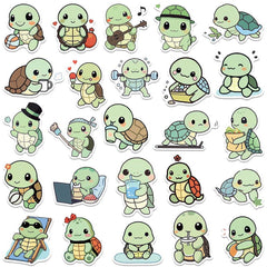 Jaurney turtle stickers for scrapbooks are easy to apply and remove cleanly