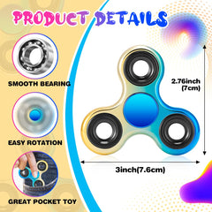 Jawhock metal spinner with smooth surface and rounded corners to protect fingers.