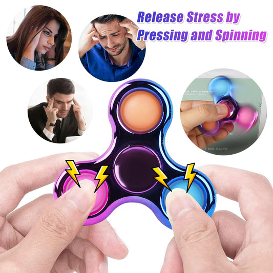 Jawhock Pop Fidget Spinner bubble design close-up showing tactile bubbles