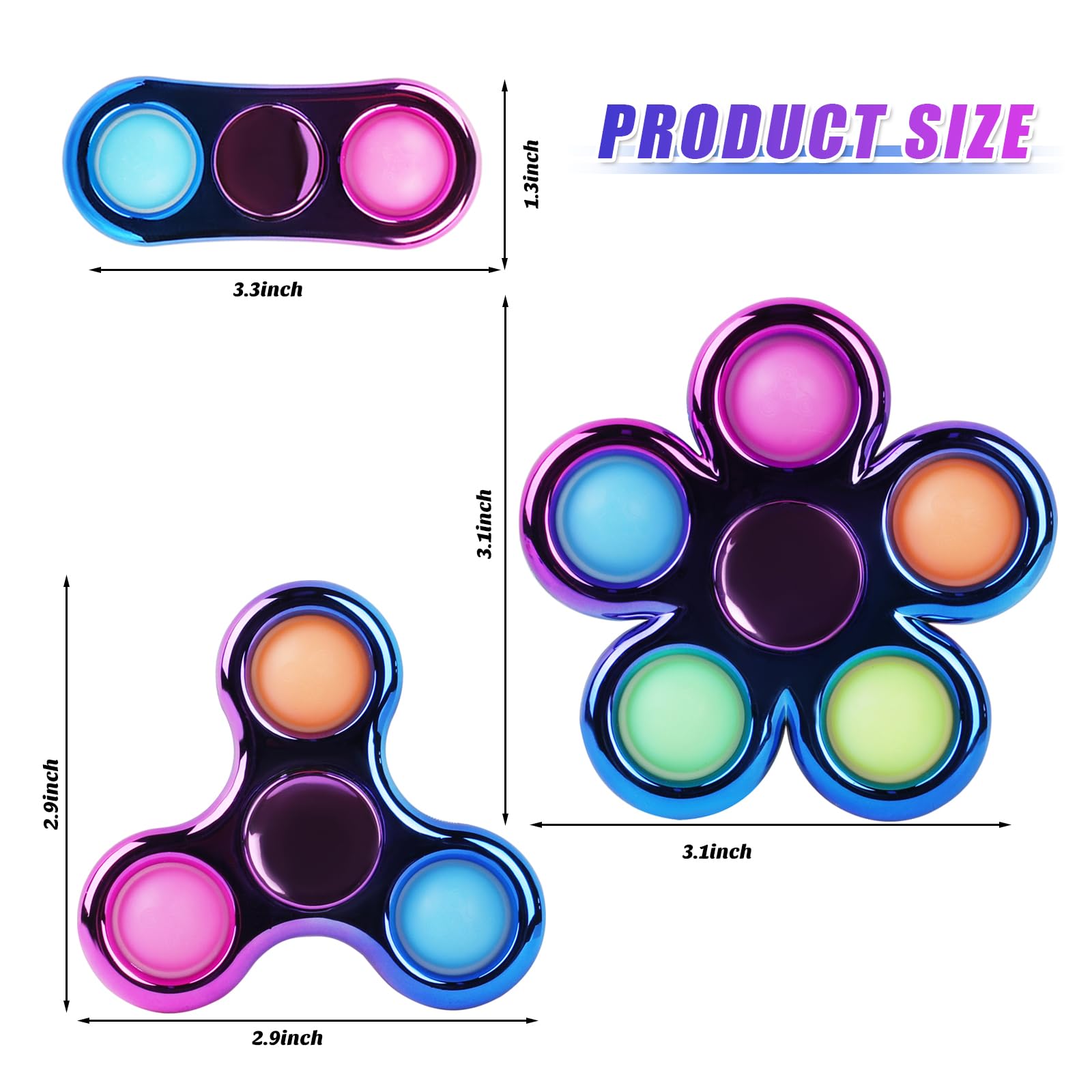 Jawhock Pop Fidget Spinner compact design for on-the-go use