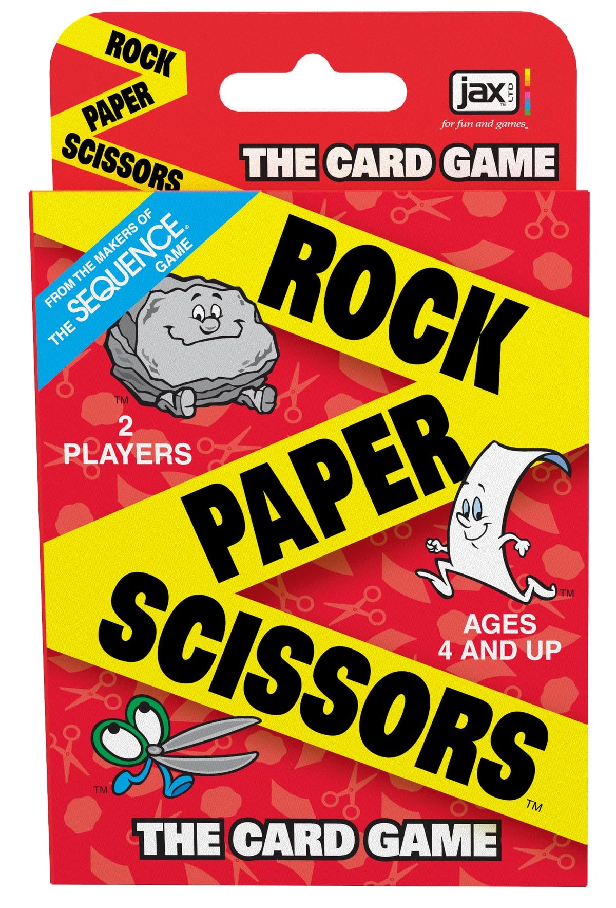 JAX Rock Paper Scissors card game deck for fast two-player play.