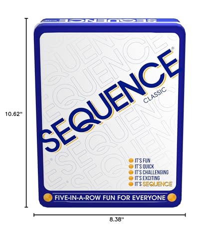 Jax Sequence in a Tin easy to follow rules for ages 7 and up