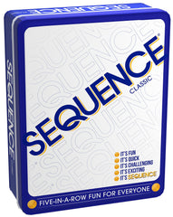 Jax Sequence in a Tin cards and chips arranged for strategic play