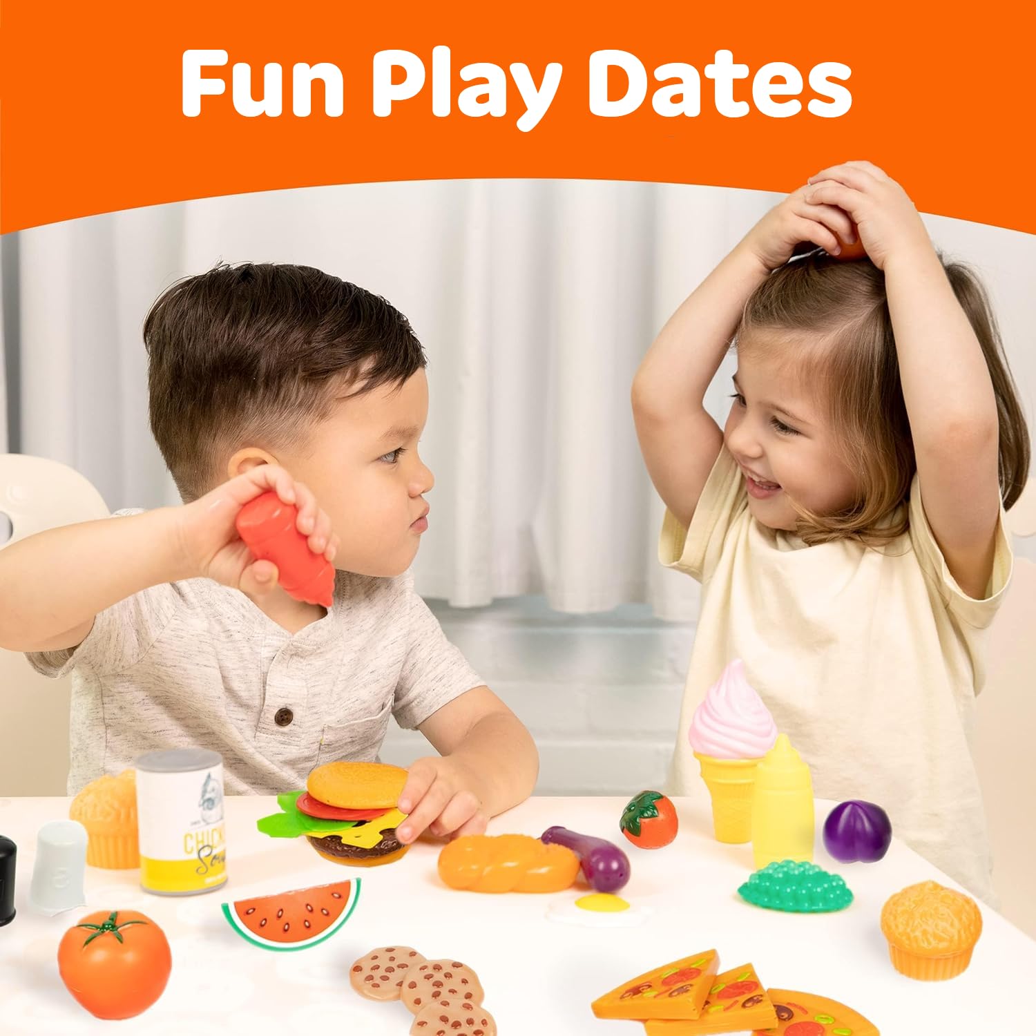 JaxoJoy vivid colors and designs that attract kids to pretend meals