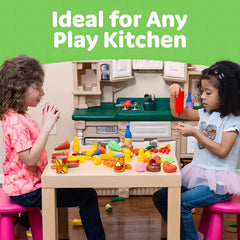 JaxoJoy bright kitchen play accessories to extend pretend play sessions