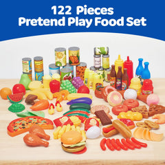 JaxoJoy realistic mini pizzas and burgers for role-play scenarios