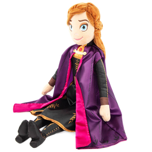Anna pillow buddy in soft plush fabric ideal for naps and car rides