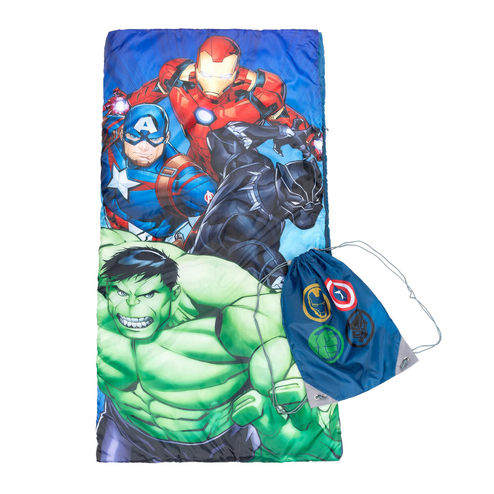 Jay Franco Avengers slumber sack with Captain America for cozy sleepovers