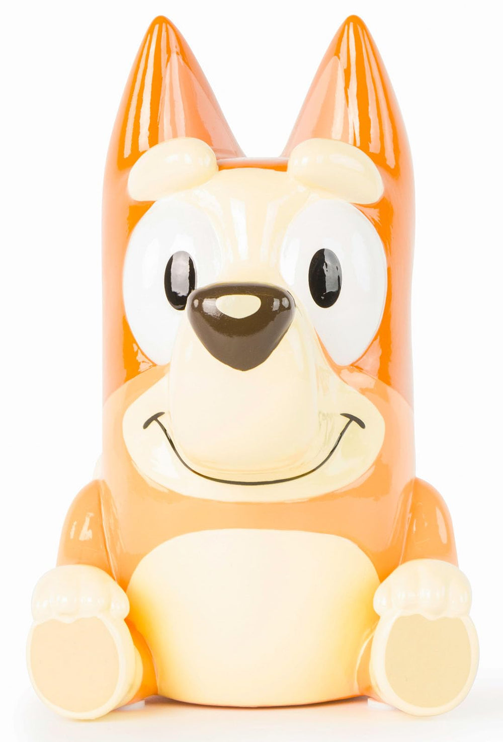 Jay Franco Bluey Bingo piggy bank in room decor doubles as a playful learning prop.