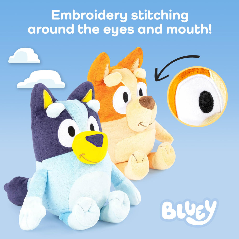 Jay Franco Bluey & Bingo mini plush buddies for travel and school.