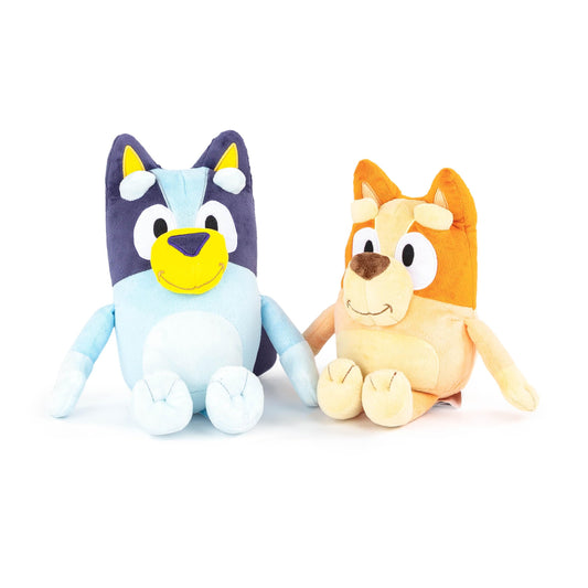 Jay Franco Bluey & Bingo plush pillow buddy provides soft, comforting hugs.