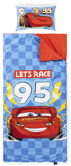 Jay Franco Cars nap mat and pillow offer cozy sleepovers.