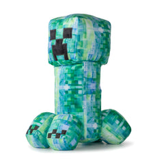 Jay Franco Creeper face detail plush for playful Minecraft decor.