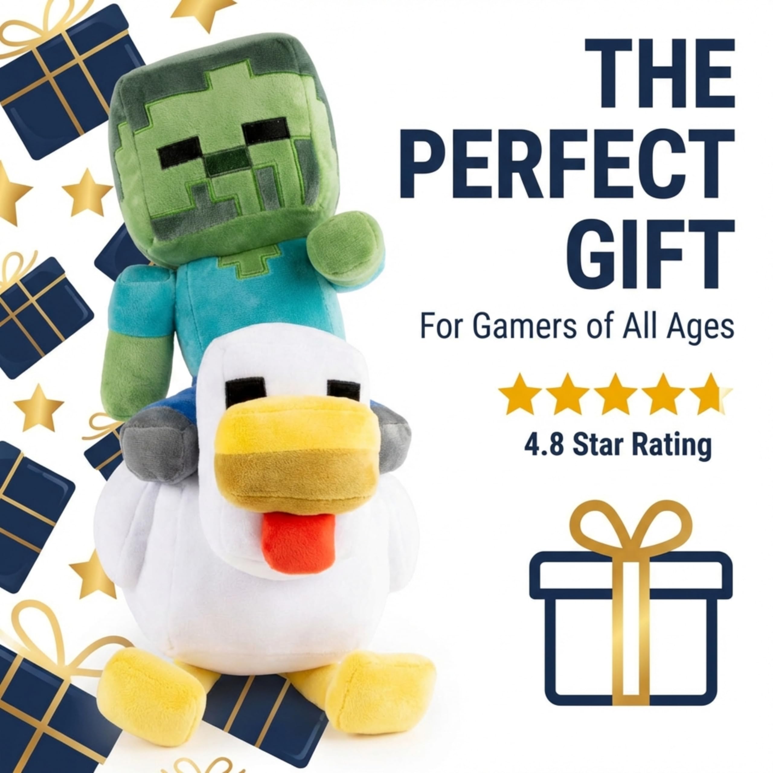 Jay Franco bedtime gift-worthy Minecraft plush for fans.