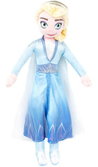 Jay Franco Disney Frozen Elsa Pillow Buddy 25in side view for comfy travel support.