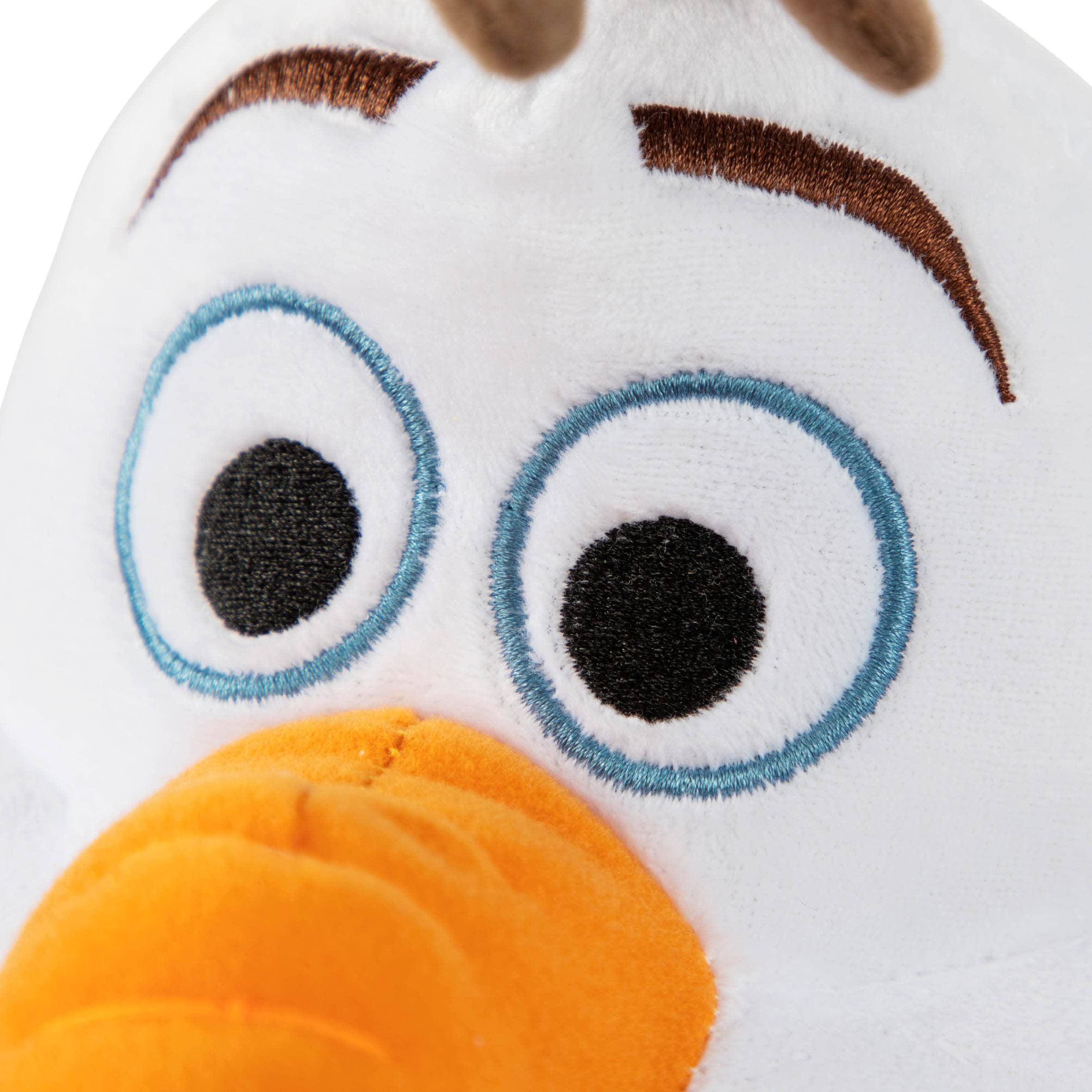 Jay Franco Olaf pillow buddy bed time use demonstrates cozy support for naps.