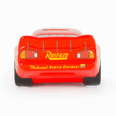 Jay Franco Lightning McQueen compact piggy bank fits small hands and shelves.