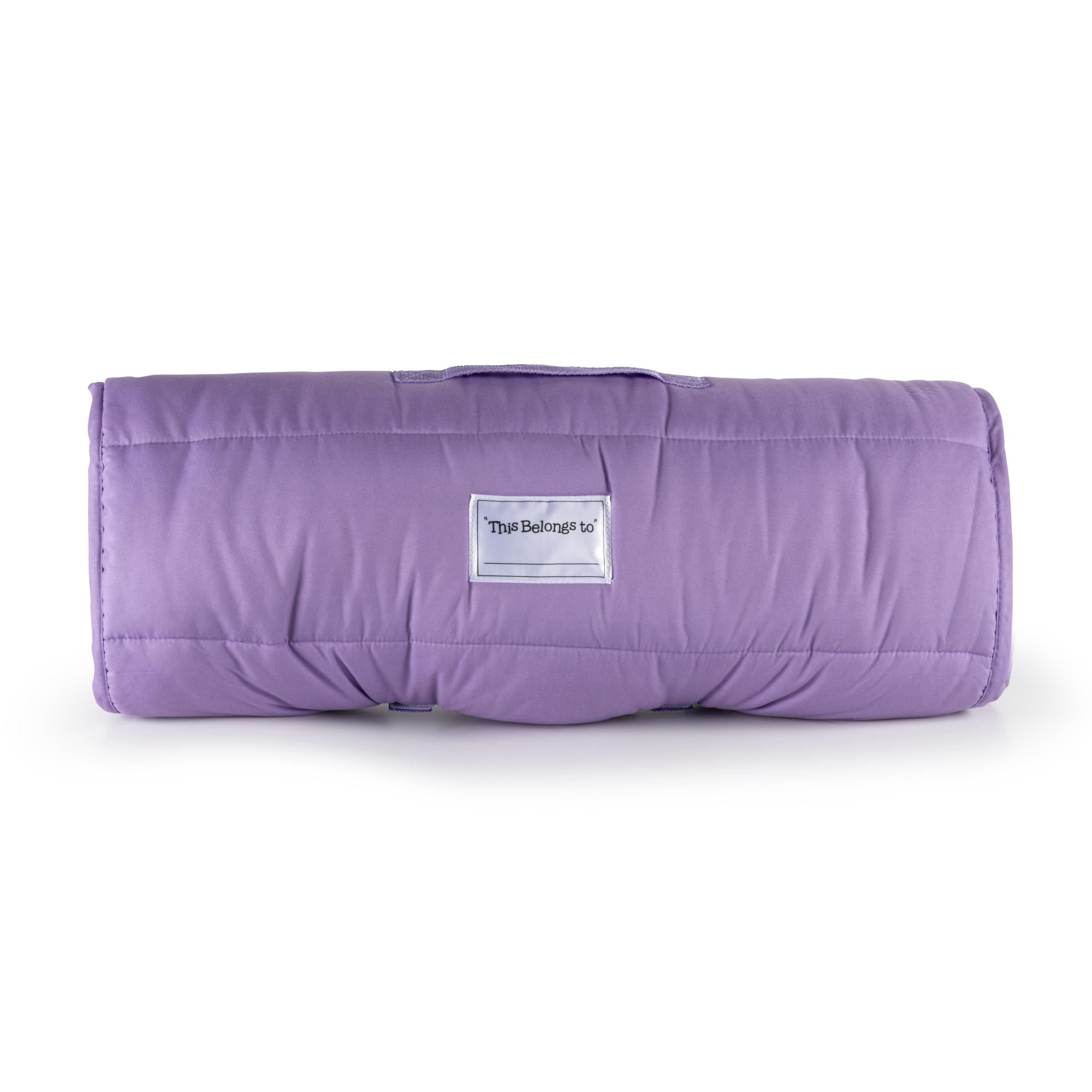 Jay Franco Disney Princess nap mat Velcro closure and carry handle for easy transport.