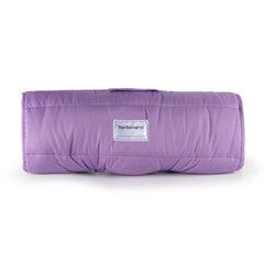 Jay Franco Disney Princess nap mat Velcro closure and carry handle for easy transport.
