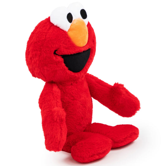 Elmo plush face close-up by Jay Franco, ultra-soft texture.