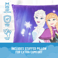 Jay Franco Frozen theme nap mat featuring Elsa and Anna for play.