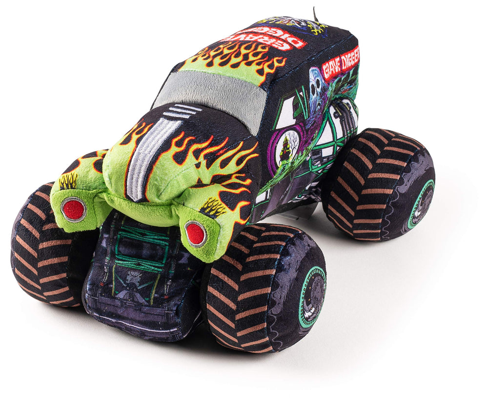 Grave Digger plush provides cuddle-friendly support for travel, playtime, and bedtime