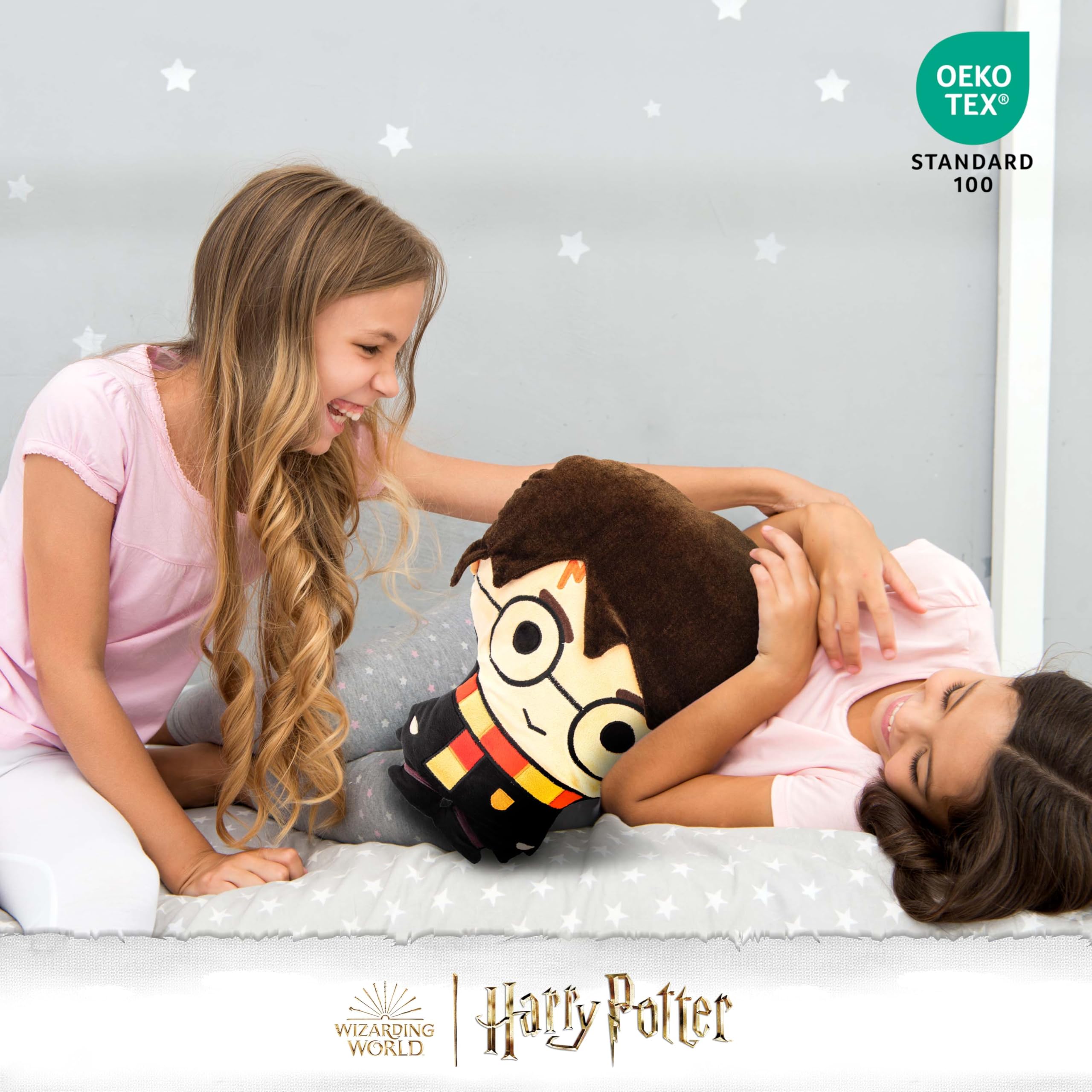 Jay Franco Harry Potter pillow buddy used during car travel and kids' play