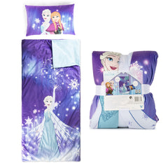 Jay Franco kids slumber bag 54x27 with Frozen design for cozy sleepovers.