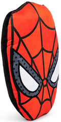 Jay Franco Spiderman pillow side view showcases compact cuddle-ready design