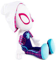 Close-up of fabric on Jay Franco Marvel Spidey Ghost-Spider pillow buddy