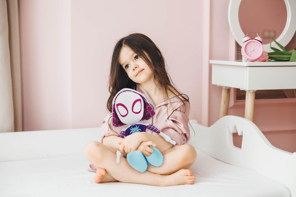 Gift-ready packaging for Jay Franco Marvel Spidey Ghost-Spider pillow buddy