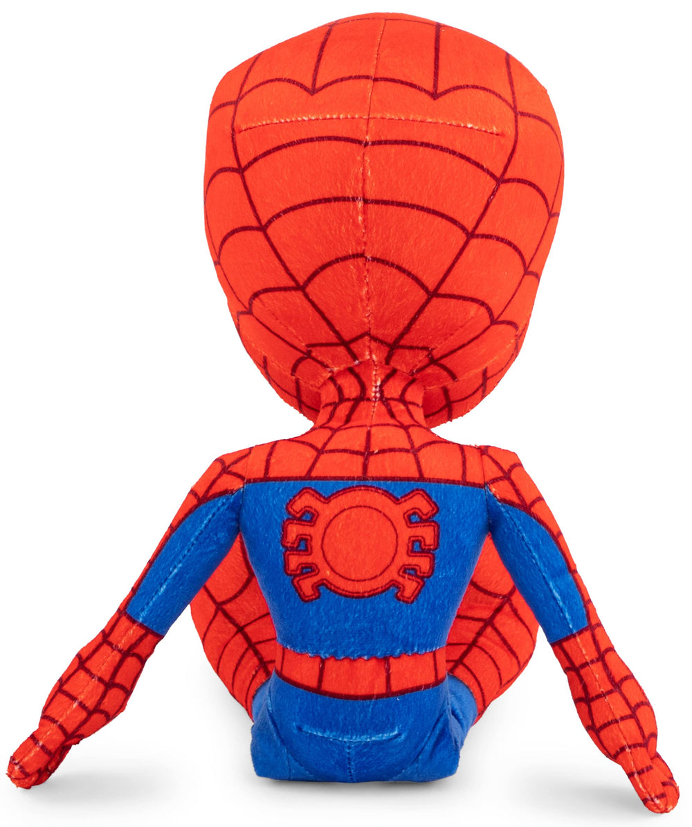 Jay Franco Spidey pillow buddy in car, ideal travel companion.