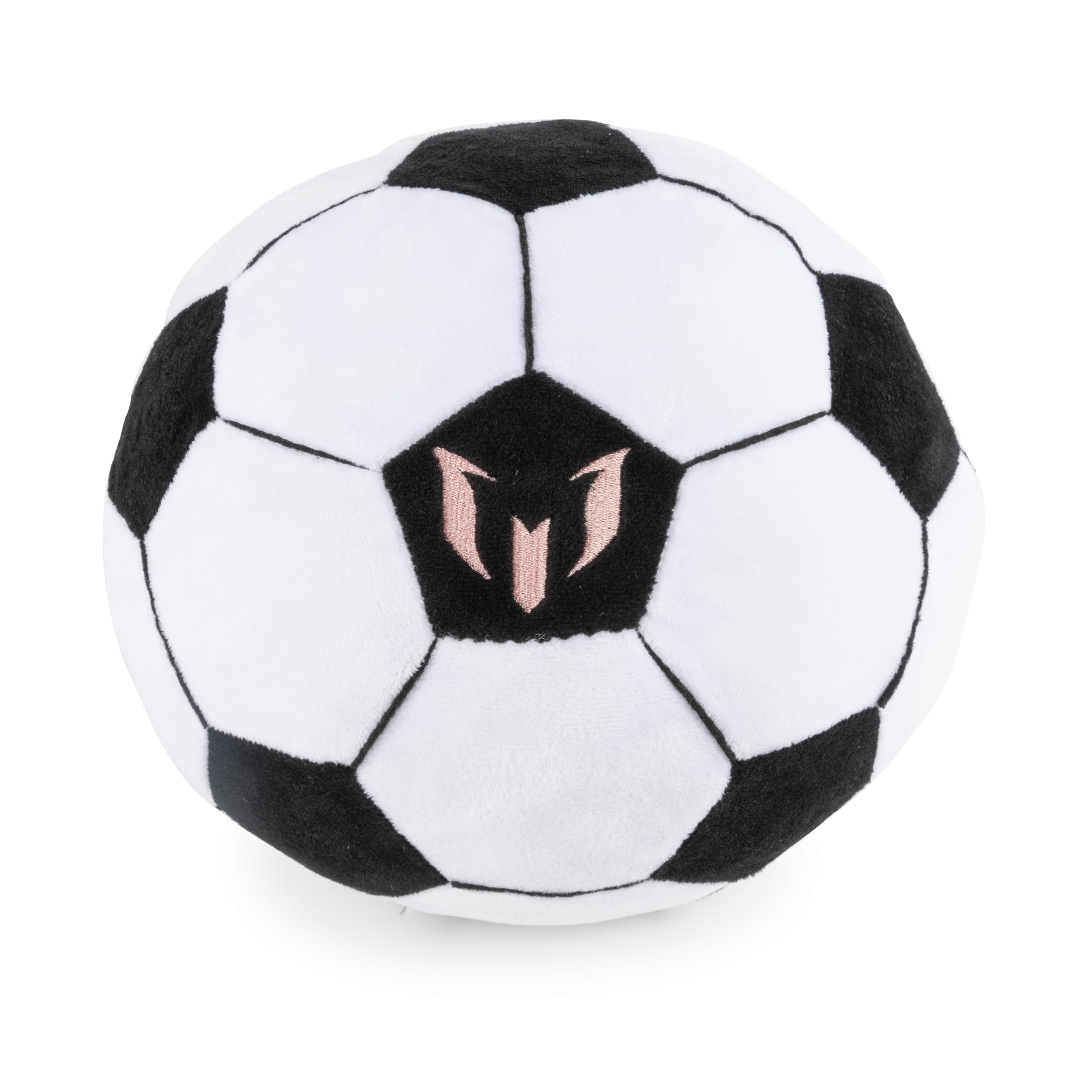 Jay Franco Messi plush pillow texture close-up showing ultra-soft microfiber feel.