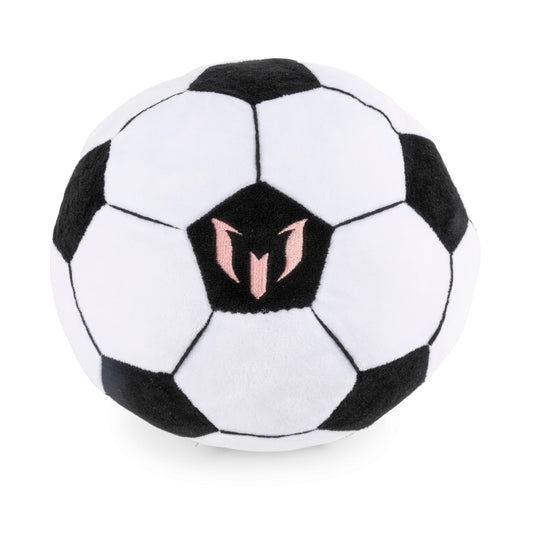 Jay Franco Messi plush pillow texture close-up showing ultra-soft microfiber feel.