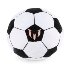 Jay Franco Messi plush pillow texture close-up showing ultra-soft microfiber feel.