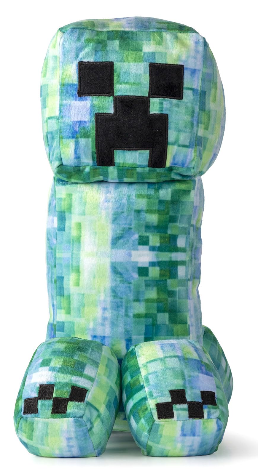 Jay Franco Minecraft Charged Creeper plush pillow buddy for cozy bedtime cuddles.
