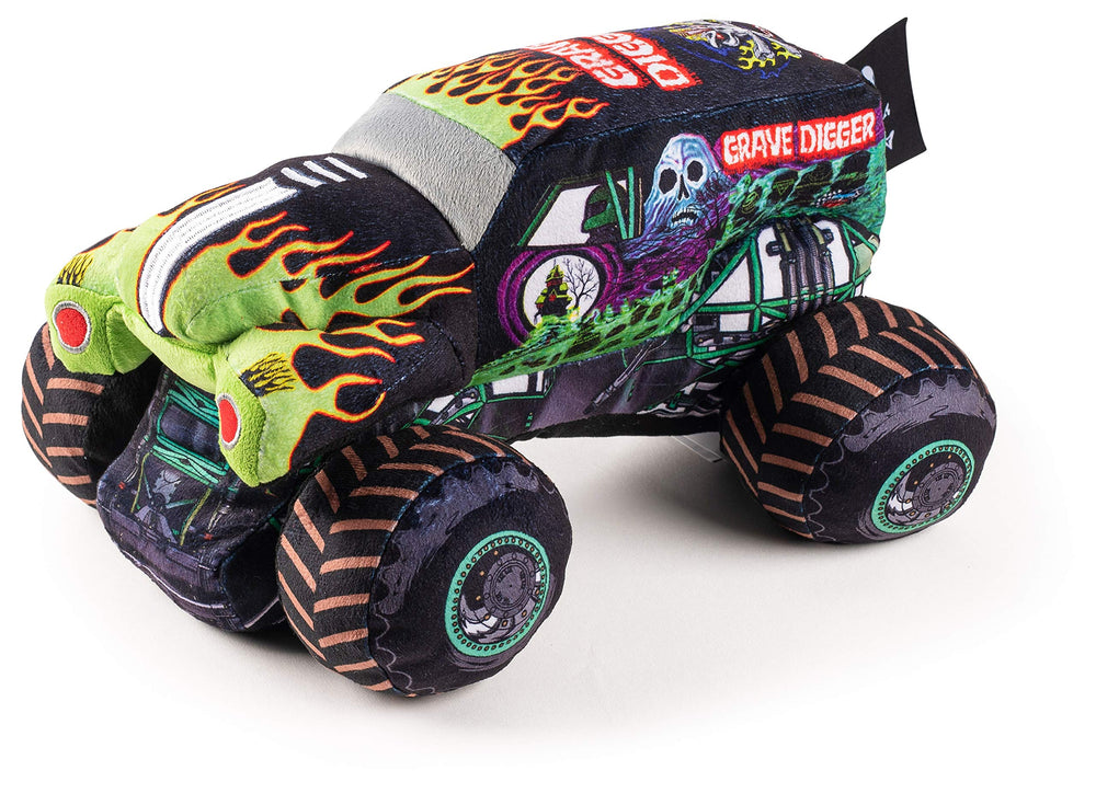 Jay Franco Monster Jam Grave Digger plush pillow buddy in soft microfiber for comfy naps