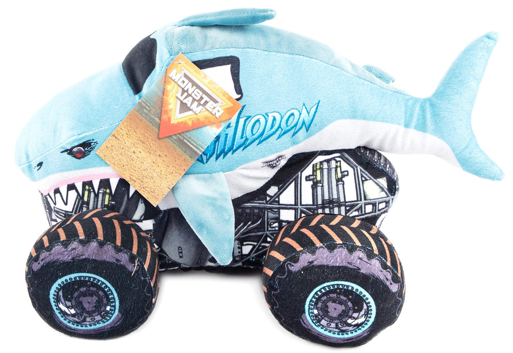Jay Franco Monster Jam Megalodon pillow buddy ideal for car trips and naps