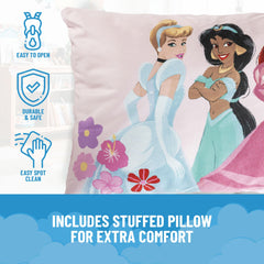 Jay Franco Princess design closeup shows vibrant Disney style.