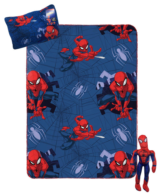 Jay Franco Spiderman travel blanket 40x50 inches, soft and warm for on-the-go comfort