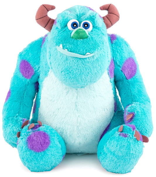 Jay Franco Sully pillow buddy front view, cozy cuddle companion for car rides and bedtime.