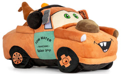 Jay Franco Cars Tow Mater plush buddy close-up; ultra-soft microfiber for cozy use