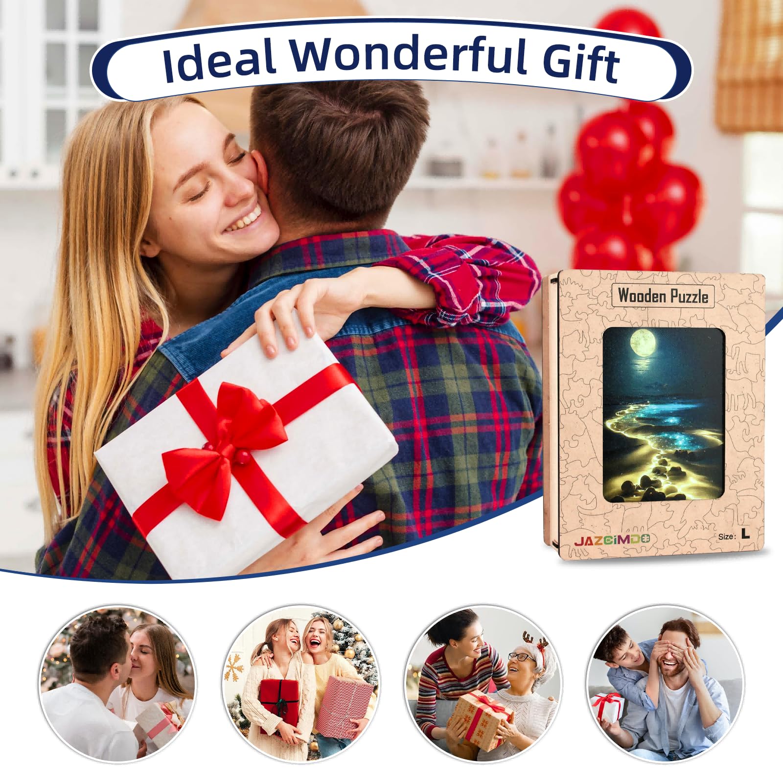 Jazcimdo wooden box packaging makes gifting easy and elegant.