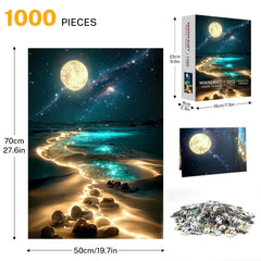 Jazcimdo Moonlight poster guide included for reference during assembly.