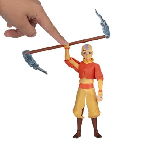 Jazwares Aang figure offers 14 articulations for versatile poses.