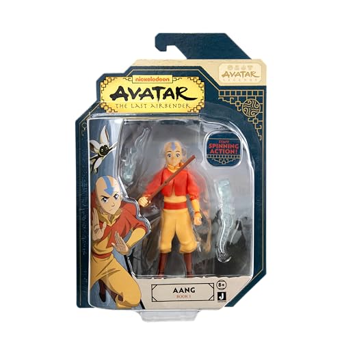 Jazwares Avatar Aang in battle-ready pose with right-arm action.