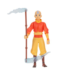 Jazwares Avatar Aang figure with staff and air effects for dynamic display.