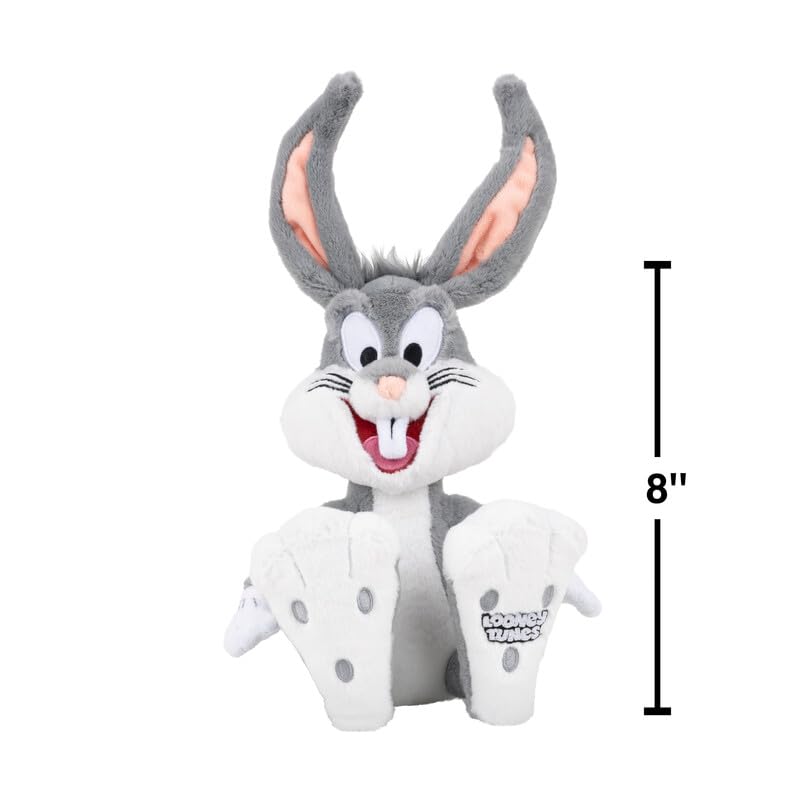 Jazwares Bugs Bunny plush ultrasoft fabric, ideal for comforting hugs and fans